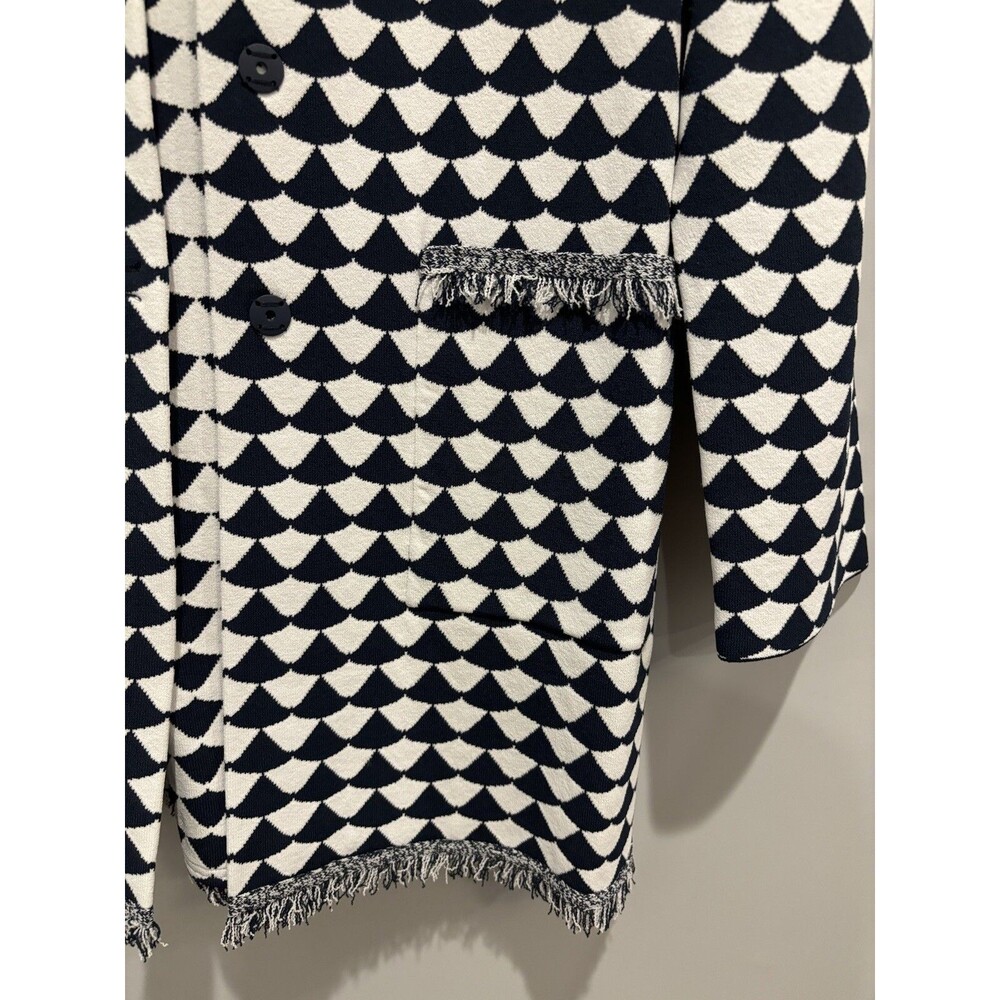 Paul Stuart Women's Long Double Knit Cardigan Duster Sweater Coat - Picture 4 of 12